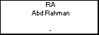 RA Abd Rahman