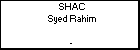 SHAC Syed Rahim