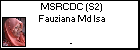 MSRCDC (S2) Fauziana Md Isa