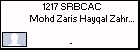 1217 SRBCAC Mohd Zaris Hayqal Zahrul Haq