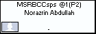 MSRBCCsps  @1 (P2) Norazrin Abdullah