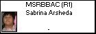 MSRBBAC (R1) Sabrina Arsheda