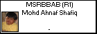 MSRBBAB (R1) Mohd Ahnaf Shafiq