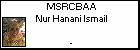 MSRCBAA Nur Hanani Ismail