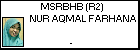 MSRBHB (R2) NUR AQMAL FARHANA