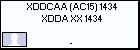 XDDCAA (AC15) 1434 XDDA XX 1434