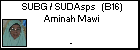 SUBG / SUDAsps   (B16) Aminah Mawi