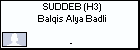 SUDDEB (H3) Balqis Alya Badli