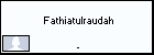  Fathiatulraudah