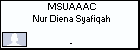 MSUAAAC Nur Diena Syafiqah