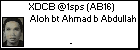 XDCB @1sps (AB16) Aloh bt Ahmad b Abdullah