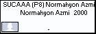 SUCAAA (P8) Normahyon Azmi Normahyon Azmi   2000
