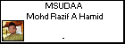 MSUDAA Mohd Razif A Hamid