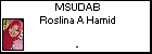 MSUDAB Roslina A Hamid