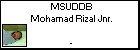 MSUDDB Mohamad Rizal Jnr.