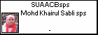 SUAACBsps Mohd Khairul Sabli sps