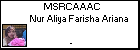 MSRCAAAC Nur Aliya Farisha Ariana