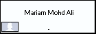  Mariam Mohd Ali