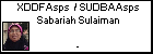 XDDFAsps  / SUDBAAsps Sabariah Sulaiman