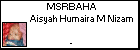 MSRBAHA Siti Aisyah Humaira M Nizam