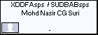 XDDFAsps  / SUDBABsps Mohd Nasir CG Suri