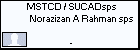 MSTCD / SUCADsps Norazizan A Rahman sps
