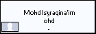  Mohd Isyraqina'im