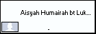  Aisyah Humairah bt Lukmanul Hakim