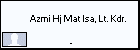 Azmi Hj Mat Isa, Lt. Kdr.