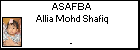 ASAFBA Allia Mohd Shafiq