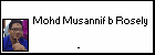  Mohd Musannif b Rosely