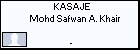 KASAJE Mohd Safwan A. Khair