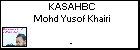 KASAHBC Mohd Yusof Khairi