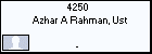 4250 Azhar A Rahman, Ust