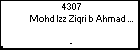 4307 Mohd Izz Ziqri b Ahmad Syafiq