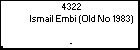 4322 Ismail Embi (Old No 1983)
