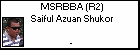 MSRBBA (R2) Saiful Azuan Shukor