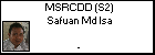 MSRCDD (S2) Safuan Md Isa