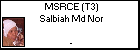 MSRCE (T3) Salbiah Md Nor