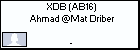 XDB (AB16) Ahmad @Mat Driber