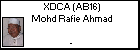 XDCA (AB16) Mohd Rafiee Ahmad